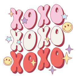 xoxo png, valentine's day png, funny valentine's day sublimation design, retro valentine's day png