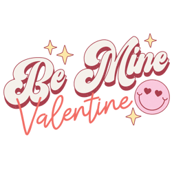 be mine valentine png, valentine's day png, funny valentine's day sublimation design, retro valentine's day png-1