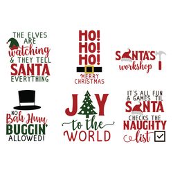 Christmas Sign Designs Collection Bundle SVG, Merry christmas Svg, Holidays Svg, Digital Download