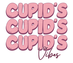 cupid's vibes png, valentine's day png, cute valentine's day sublimation design, retro valentine's day png