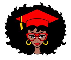 graduation black woman svg, black girl svg, afro woman svg file, afro woman svg, black girl clipart, digital download