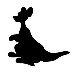 kangaroo silhouette svg, frames winnie the pooh svg, winnie the pooh svg, pooh cartoon svg, digital download