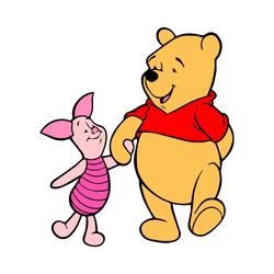 pooh and piglet svg, winnie the pooh png, pooh svg, winnie the pooh clipart, cartoon svg, disney svg, digital download