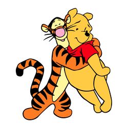 tigger and pooh svg, winnie the pooh png, pooh svg, winnie the pooh clipart, cartoon svg, disney svg, digital download