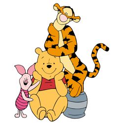 winnie tigger piglet svg, winnie the pooh svg, winnie the pooh png, pooh svg, winnie the pooh clipart, cartoon svg-1