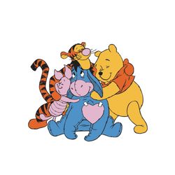 pooh and friends svg, winnie the pooh png, pooh svg, winnie the pooh clipart, cartoon svg, instant download