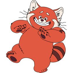 red panda svg, turning red svg, turning red disney svg, turning red clip art, turning red full wrap svg, cut file