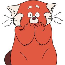 red panda svg, turning red svg, turning red disney svg, turning red clip art, turning red full wrap svg, cut file-3