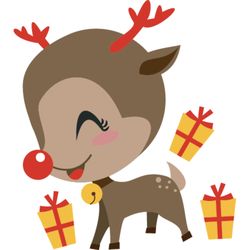 christmas reindeer svg, reindeer svg, cute reindeers christmas svg, baby reindeer christmas svg, digital download-3