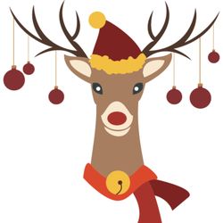 christmas reindeer svg, reindeer svg, cute reindeers christmas svg, baby reindeer christmas svg, digital download-8