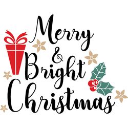 merry & bright christmas svg, christmas svg, merry christmas svg, christmas cookies svg, christmas tree svg, cut file