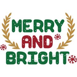 merry and bright svg, christmas svg, merry christmas svg, christmas cookies svg, christmas tree svg, digital download