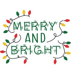 merry and bright svg, christmas svg, merry christmas svg, christmas cookies svg, christmas tree svg, digital download-1