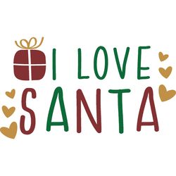 i love santa svg, christmas svg, merry christmas svg, christmas cookies svg, christmas tree svg, digital download