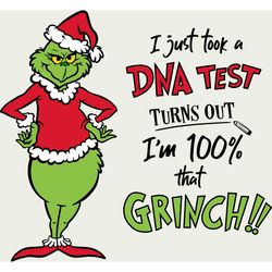 dna test 100 that grinch svg, grinch christmas svg, the grinch christmas svg, grinch svg, instant download