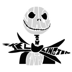 jack skellington shiloutte, christmas png, halloween nightmare png, nightmare png, digital download-7