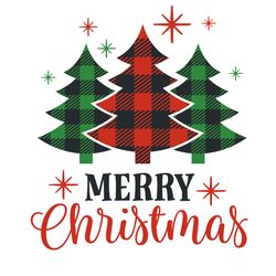 merry christmas trees svg, buffalo plaid christmas svg, buffalo plaid svg, digital download