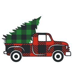 tree in the back svg, buffalo plaid christmas svg, buffalo plaid svg, digital download