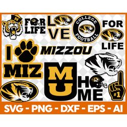 missouri tigers bundle svg, sport svg, ncaa svg, american football svg, ncaa bundle svg file cut digital download