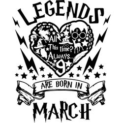 legends are born heart svg, harry potter svg, harry potter movie svg, hogwarts svg, wizard svg, digital download