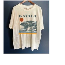 kavala t-shirt, kavala shirt, kavala travel, greek city tees, kavala sweater, travel t-shirt, city travel shirt, map t-s