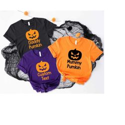 matching family halloween pumpkin shirts,daddy mummy baby pumpkin tshirt,funny halloween costume t-shirt,halloween gifts