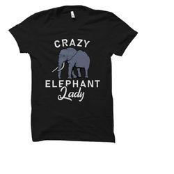 crazy elephant lady shirt. elephant shirt. elephant t-shirt. elephant lover gift. elephant lover shirt. elephant fan shi