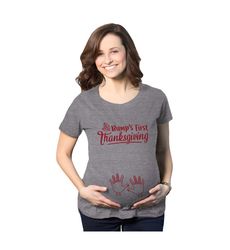 bumps first thanksgiving baby shirt, thanksgiving pregnancy gift,
