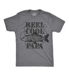 reel cool papa, fishing gift, fish shirt grandpa,