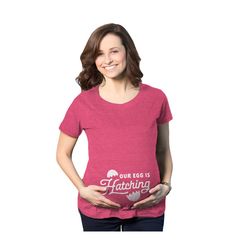 our egg is hatching maternity shirt, easter maternity