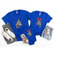 personalized disney family shirt, disney mickey shirt, disney minnie shirt, baby minnie shirt, matching family shirt, di