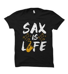 saxophone shirt. saxophone gift. saxophone player. sax player