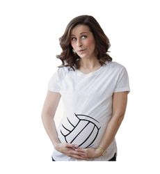 funny maternity shirt, volleyball pregnant shirt, cute maternity