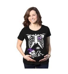 witch skeleton maternity shirt, funny maternity shirt, funny