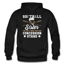 softball sister hoodie. softball gift. sister gift. sister hoodie. sport sister gift. funny softball shirt. softball fan