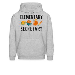 elementary secretary hoodie. secretary sweatshirt. secretary gift. school sweatshirt. school gift. education hoodie. edu