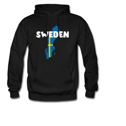 sweden hoodie. sweden gift. swedish hoodie. swedish gift. scandinavian hoodie. scandinavian gift. nordic hoodie. nordic