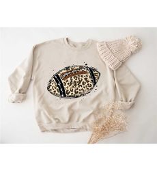 leopard football sweatshirt, sunday football sweatshirt, football sweatshirt,