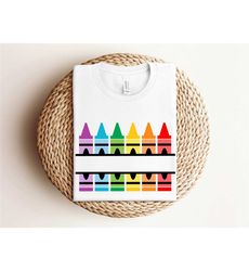 crayon name shirt, customized teacher shirt, crayon school