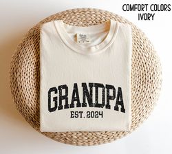 shirt custom grandpa shirt grandpa est shirt grandpa pregnancy announcement grandpa birthday gift granddad