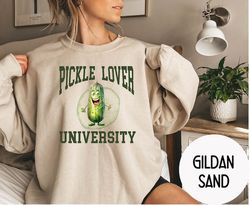 pickle lover university sweatshirt , vintage canned pickles sweatshirt, canning season sweatshirt, gift for pickle lover