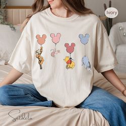 pooh balloons shirt, disney pooh t-shirt, cute poo