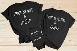 funny family matching shirts, dad mom and baby matching shirts, father son matching shirt, daddy mommy baby family match