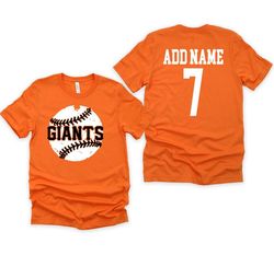 giants custom baseball shirt