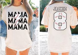 customized baseball mama sweatshirt, your name baseball shirt, custom baseball shirt,game day shirt,baseball season shir