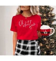 oh what fun minimalist christmas t-shirt, cute christmas