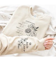 oh how he loves us sweatshirt with wrist