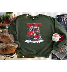 the santalorian and baby yoda christmas shirt, disney