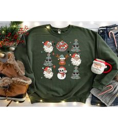 retro christmas santa shirt, christmas reindeer shirt, merry