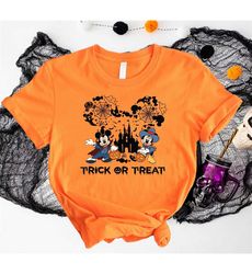 disney mickey and minnie halloween shirt, halloween family